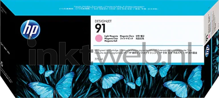 HP 91 licht magenta Front box