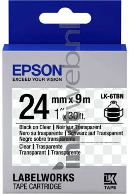 Epson LK-6TBN transparant Front box