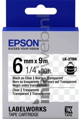 Epson LK-2TBN zwart Front box