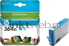 HP 364 Cyaan XL Combined box and product