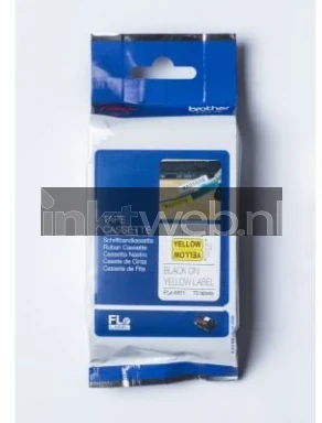 Brother FLE-6511 zwart op geel breedte