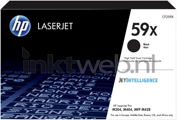HP 59X zwart Front box