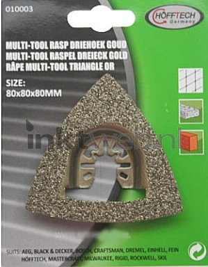Höfftech Multitool rasp driehoek