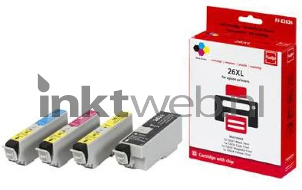 Huismerk Epson 26XL Multipack (Opruiming Pixeljet!) zwart en kleur