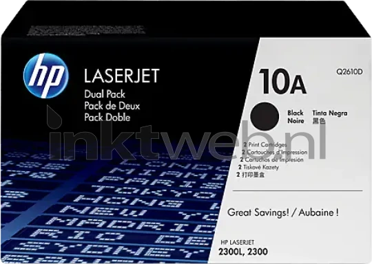 HP 10A (Dual pack) zwart