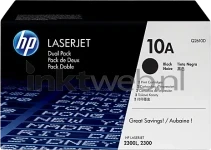 HP 10A (Dual pack) zwart Front box