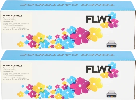 FLWR HP 201X Dubblepack zwart