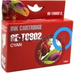 Epson T0802 cyaan voorkant doosje Front box