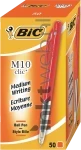BIC Balpen Clic M10 50 stuks rood Combined box and product