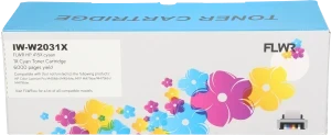 FLWR HP 415X cyaan (Compatible XXL)