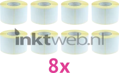 Huismerk Zebra verzendlabels 8-pack 102 mm x 152 mm  wit