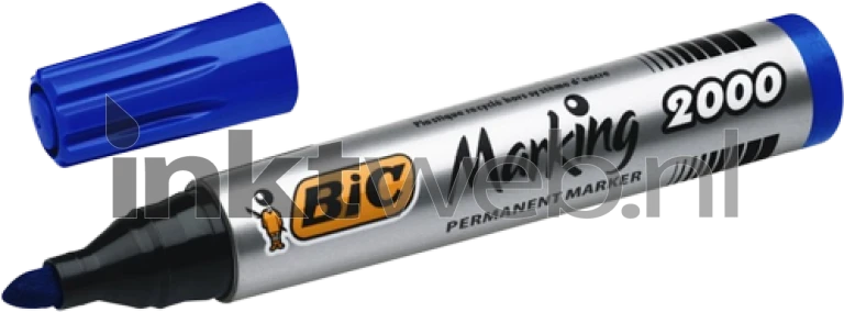 BIC Permanente marker 2000 rond 1.7mm 1 stuk blauw