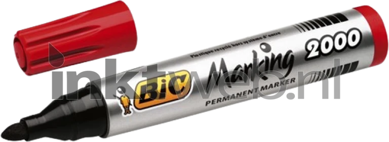 BIC Permanente marker 2000 rond 1.7mm 1 stuk rood