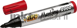 BIC Permanente marker 2000 rond 1.7mm 1 stuk rood (Origineel)