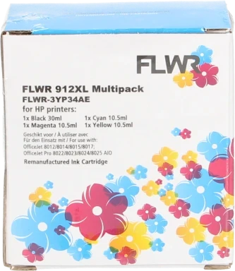 FLWR HP 912XL multipack zwart en kleur