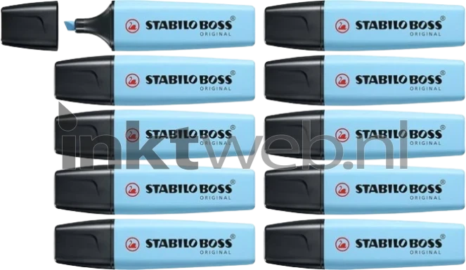 Stabilo Markeerstift Boss Pastel Luchtig Blauw 10-Pack