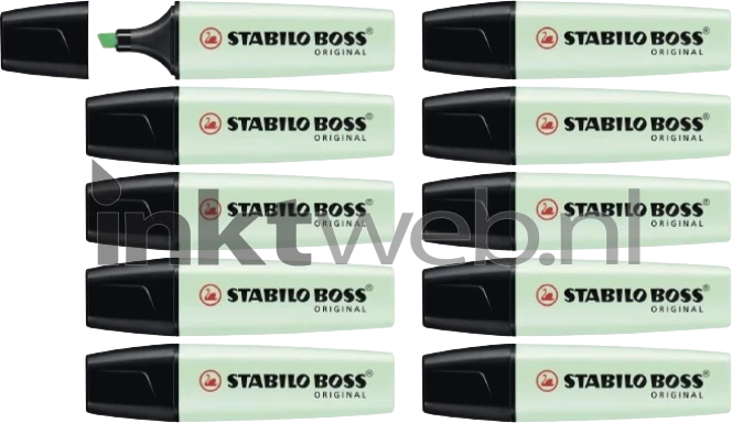 Stabilo Markeerstift Boss Pastel Groen 10-Pack