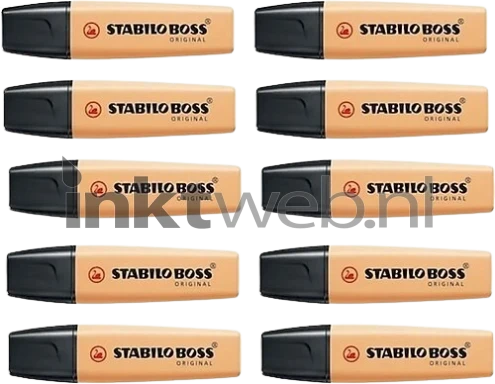Stabilo Markeerstift Boss Pastel Zacht Oranje 10-Pack