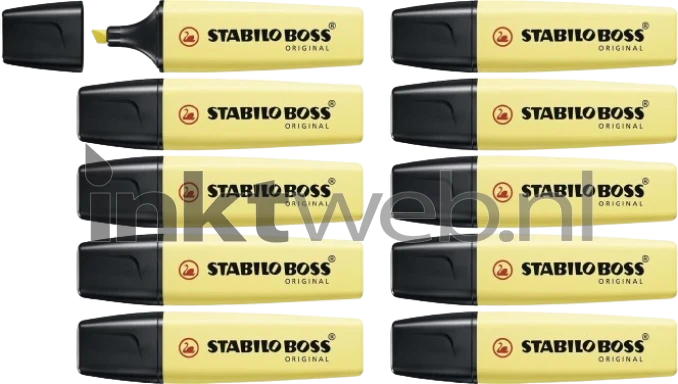 Stabilo Markeerstift Boss Pastel Geel 10-Pack