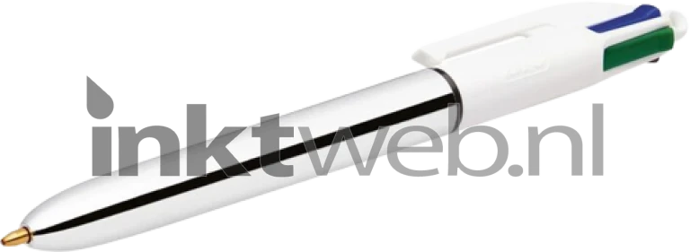 BIC balpen 4 kleuren medium 1 mm zilver