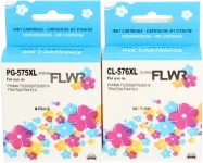 FLWR Canon PG-575XL/CL-576XL Multipack zwart en kleur (Huismerk (remanufactured))