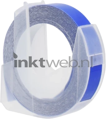 Huismerk Dymo RL-D-520106-BL Embossing tape zwart op blauw breedte 9 mm
