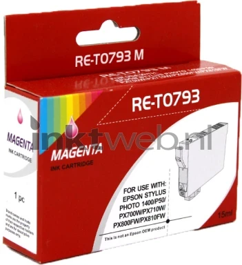 Epson T0793 magenta voorkant doosje Front box