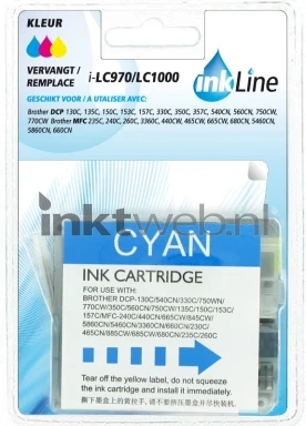 Huismerk Brother LC970/LC1000 CMY kleur