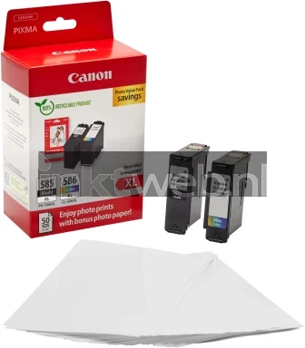 Canon PG-585XL / CL-586XL Photo Value Pack kleur Combined box and product