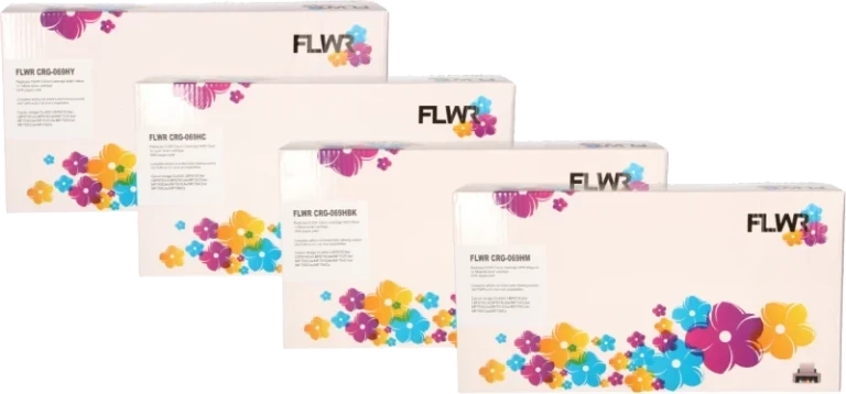 FLWR Canon CRG-069H Bundel zwart en kleur