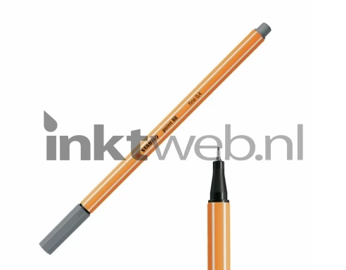 Stabilo point 88 fineliner donker grijs
