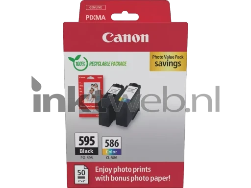 Canon PG-595/CL-586 photo value pack Front box