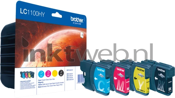 Brother LC-1100HY Multipack zwart en kleur