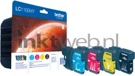 Brother LC-1100HY Multipack zwart en kleur (Origineel Hoge Capaciteit)