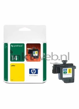 HP 14 Yellow Printkop Combined box and product