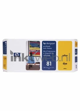 HP 81 Yellow Printkop Front box