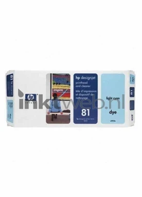 HP 81 printkop en printkopreiniger licht cyaan