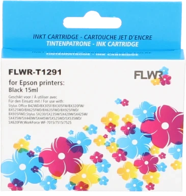 FLWR Epson T1291 zwart