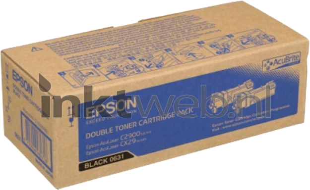 Epson C2900 twinpack zwart