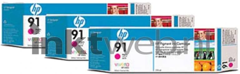 HP 91 3-pack magenta