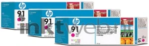 HP 91 3-pack magenta (Origineel)