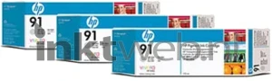 HP 91 3-pack licht grijs (Origineel)
