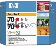 HP 70 Dubblepack rood (Origineel)