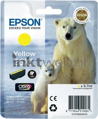 Epson 26XL geel