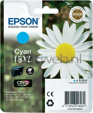 Epson 18XL cyaan