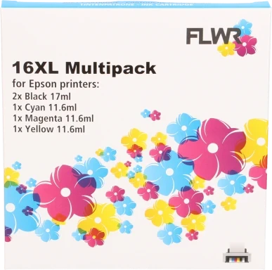 FLWR Epson 16XL Multipack zwart en kleur