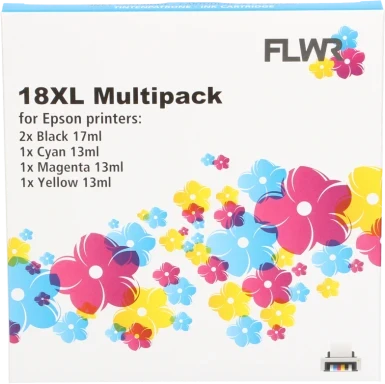 FLWR Epson 18XL Multipack zwart en kleur