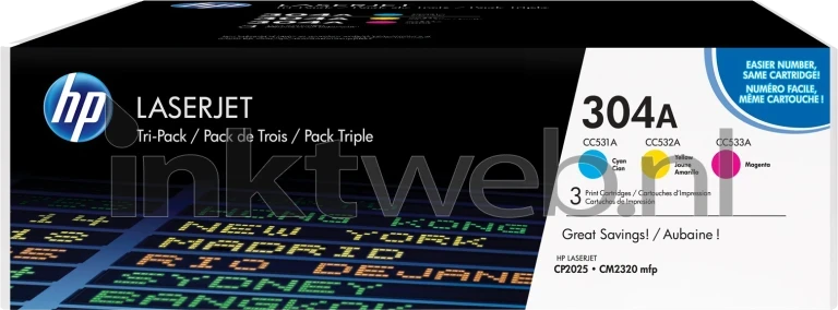 HP 304A 3-pack kleur