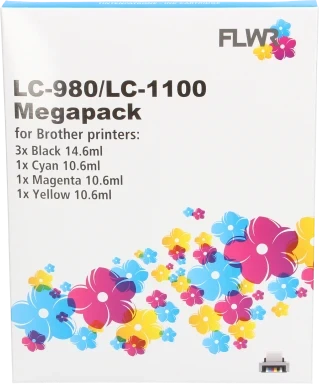 FLWR Brother LC980/1100 Megapack