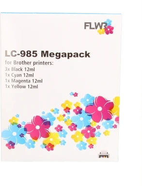 Brother LC-985 6-pack - Optie 17 Front box